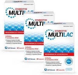 Multilac Synbiotyk, 20 kapsułek