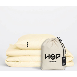 Pościel Perkal 200x200 Hop Design Pure Waniliowy