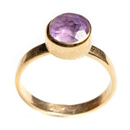 Pakamera Pierścionek z ametystem