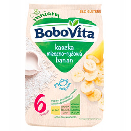 9 Sztuk Bobovita Kaszka Mleczno Ryżowa 230G Banan