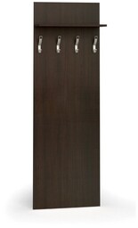 Garderoba z wieszakami PRIMO WOOD, 4 haczyki, półka,