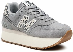 Sneakersy New Balance WL574ZDB Szary