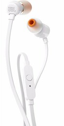 Słuchawki JBL T110 przewodowe z mikrofonem białe
