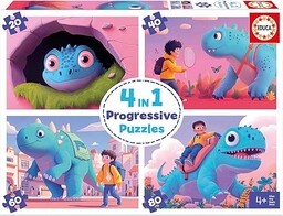 Educa - Zestaw 4 progresywnych puzzli dla dzieci