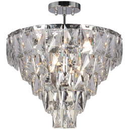 Pałacowa lampa sufitowa Chelsea ML8811 Milagro kryształki chrom
