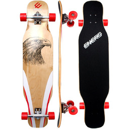 Enero, Deskorolka Longboard, Eagle, 41,5x9,5'', brązowy