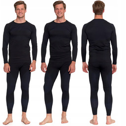 BIELIZNA TERMOAKTYWNA MĘSKA ODZIEŻ TERMICZNA KOMPLET GÓRA DÓŁ