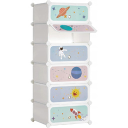 Regał Dla Dzieci Na Buty Zabawki Kosmos Szafka