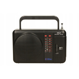 Radio Eltra Tola Fm/lw czarne sieciowe bateryjne