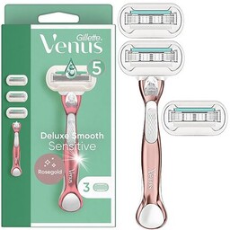 GILLETTE Golarki Venus Deluxe Smooth Sensitive + 3