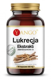 Suplement diety, Lukrecja DGL - ekstrakt - zawartość