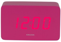 Karlsson 5983BP designerski zegar LED z alarmemróżowy, 10