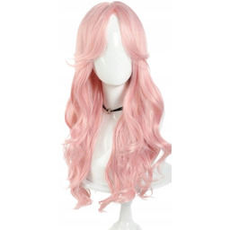 SHEIN DAMSKA PERUKA RÓŻOWA DŁUGA FALOWANA Z CZEPKIEM