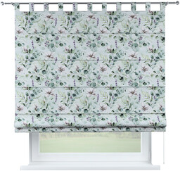 Roleta rzymska Verona, magnolie na miętowym tle, Flowers