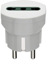 VIMAR RI.00301B Prosty Adapter Bezpieczny, Wtyczka 2P+T 16