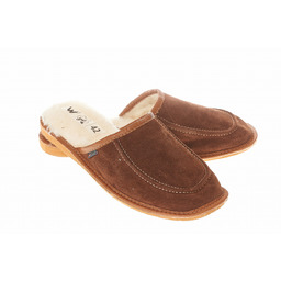 Wójciak Podhale ocieplane męskie domowe kapcie skóra naturalna