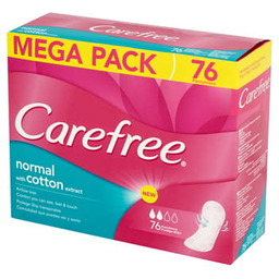 Carefree Cotton wkładki higieniczne świeży zapach 76szt