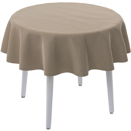 Obrus okrągły, kaszmirowy, Crema