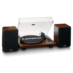 Gramofon Lenco LS-600WA (orzech) + głośniki Zestaw HiFi