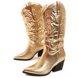 Botki Montevita Heel Boot Bottavita13 Gold Rozmiar 36