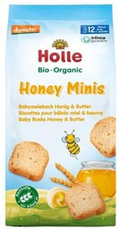 HOLLE Bio Mini sucharki z miodem i masłem,