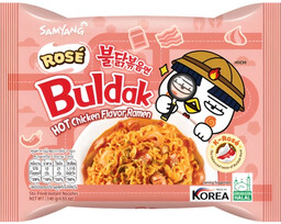 Danie o smaku ostrego kurczaka Rose Buldak 140g