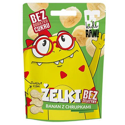 BeRAW Kids Żelki Banan z chrupkami, 35 g