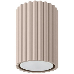 Lumes Ryflowany plafon w kolorze taupe E9-L05