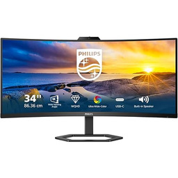 PHILIPS 34E1C5600HE 34-calowy monitor WQHD zakrzywiony, kamera internetowa,