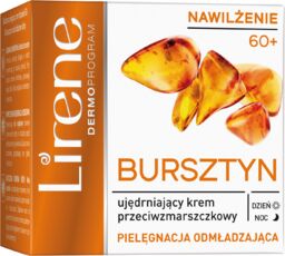 Lirene Bursztyn 60+, krem przeciwzmarszczkowy, ujędrniający, 50 ml