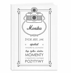 Planner kalendarz książkowy z nadrukiem dla fotografa