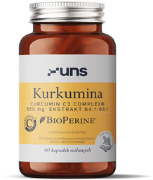 UNS Kurkumina 550mg Ekstrakt 64:1-66:1 60vegcaps