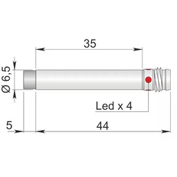 Czujnik indukcyjny 6,5 mm SI6.5-DCE3 PNP NC H1