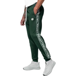 Pit Bull Spodnie Dresowe Tape Logo Bottle Green