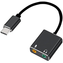 Kabel adaptera - USB Type-C na Jack, umożliwia