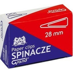 Spinacze biurowe trójkątne GRAND 28 mm 100 sztuk
