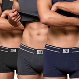 Luigi Di Focenza 3 PACK Męskie bokserki oddychające