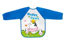 Bocioland Śliniak ceratowy z rękawkami happy cows