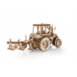 Drewniany model Diy Traktor BELARUS-82.3 z pługiem mechaniczne