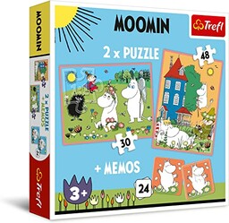 Trefl - Moomin - 3w1: 2x Puzzle +