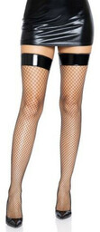 DRAPIEŻNE POŃCZOCHY KABARETKI Z SIATECZKI FISHNET STYL BDSM