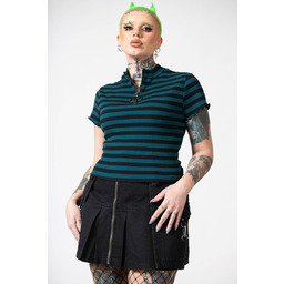 bluzka damska KILLSTAR - MALKIN (GREEN)-XL