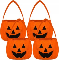 Halloweenowe Torebki na Cukierki w Kształcie Dyni Zestaw