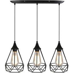 Lumes Nowoczesny czarny żyrandol - K215 F3-N05