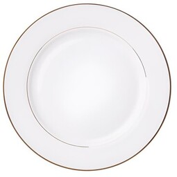 AMBITION Talerz Aura Gold 27 cm Biało-złoty