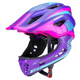 ROCKBROS Kask rowerowy TT-32SBPP-S Fioletowo-różowy dla Dzieci (rozmiar