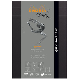Szkicownik-blok Rhodia, A5, 50 kartek, szary