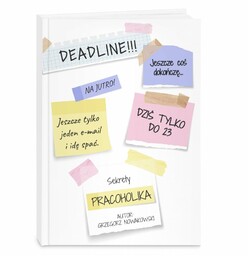 Planner kalendarz książkowy z nadrukiem dla pracoholika grafika