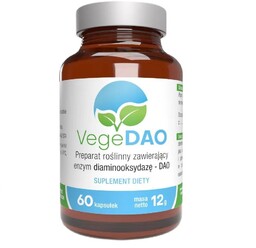 VEGEDAO Preparat roślinny zawierający enzym Diaminooksydazę suplement diety