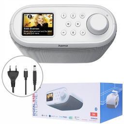 Radio cyfrowe Hama DIR400 DAB+ Internet Bluetooth białe